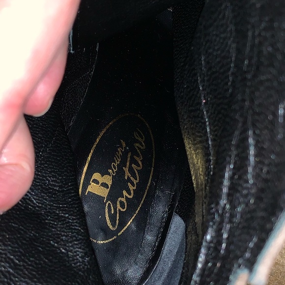 Browns couture brown suede ankle boots size 36.5 made Italy - Picture 8 of 9